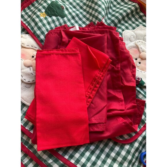 Collections Etc Set Lot Of 7 Christmas Santa Felt 3D Placemats and Napkins*Read - Picture 7 of 12